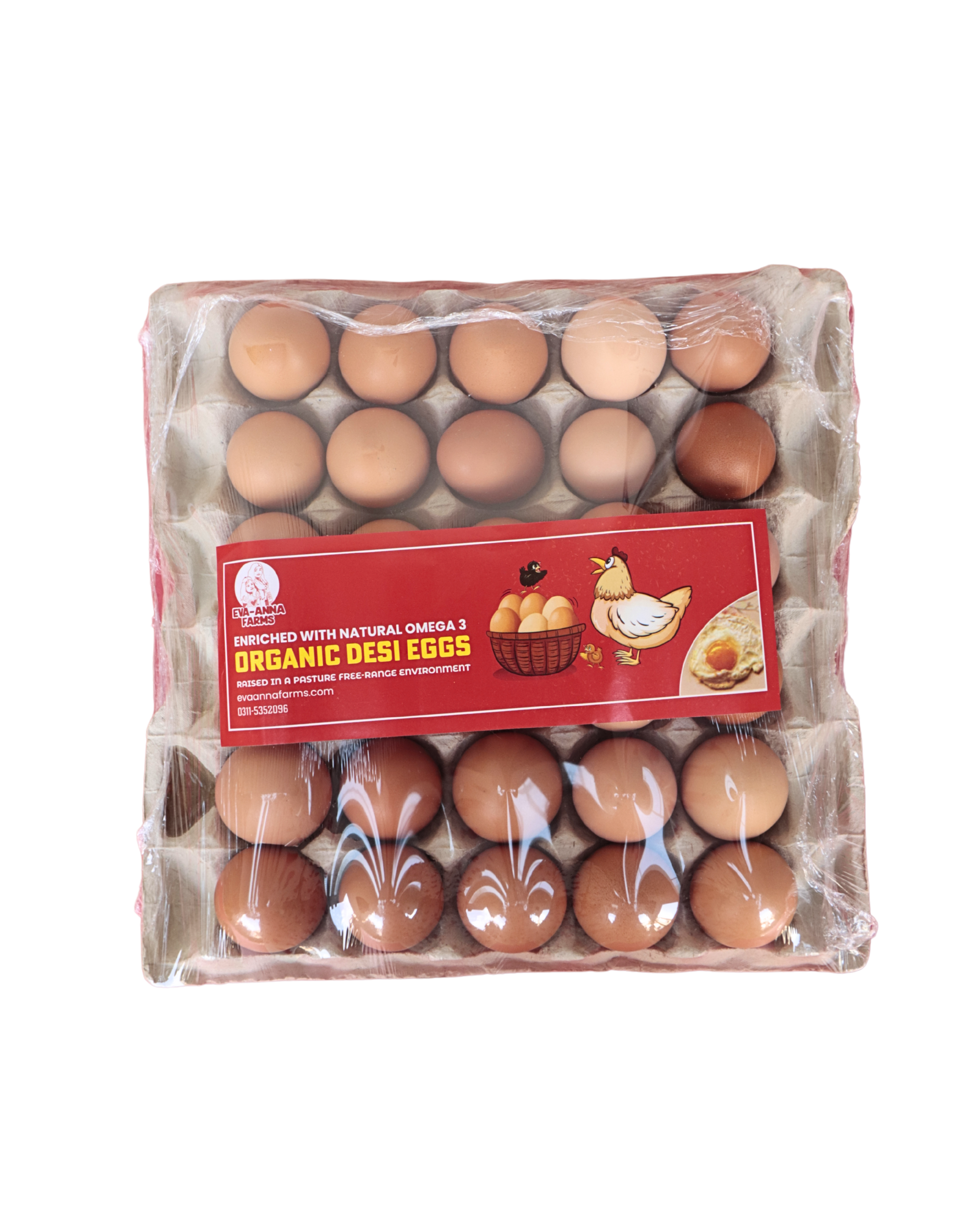 Organic Desi Eggs (1 Tray- 30 Eggs)