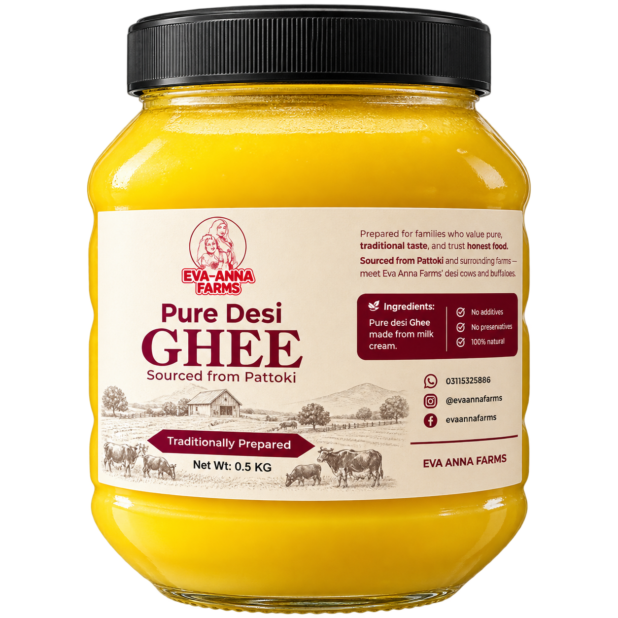 Pure Desi Ghee (0.5 KG)